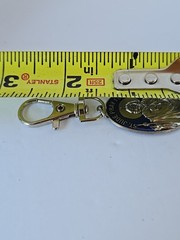 St Jude St Anthony Pray For Us Key Ring Zipper Pull Charm Blue Silver-tone Metal