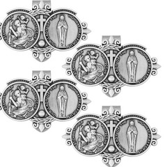St Christopher Medal For Car St Christopher Catholic Visor Clip For Car Our Lady