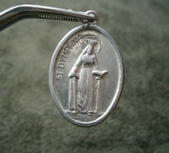 St Dymphna Pray For Us Lightweight Religious Medal