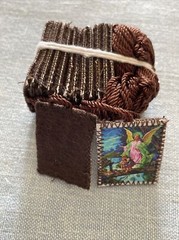 Our Lady of Guadalupe/Guardian Angel Brown Scapulars Necklace Escapularios
