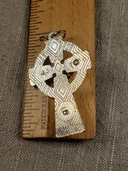 Vintage Pendant Medal Crucifix Celtic Cross Religious Christian Gift A89